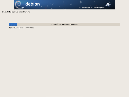 Debian GNU/Hurd - graficzny instalator